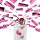 Konfetti Shooter 40 cm Pink, Party-Popper R