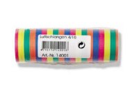 Luftschlangen 18er R&ouml;llchen, bunt a 4m