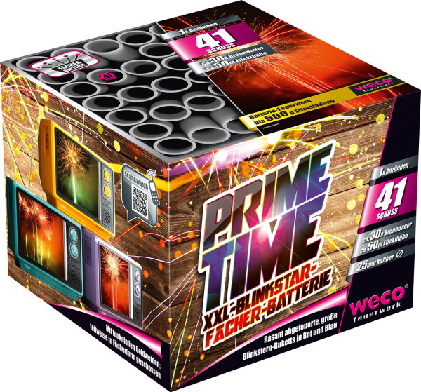 Prime Time 41-Schuss-Batterie XXL-Blinkstar-Fächer-Batterie