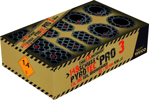Pyro Tec Pro 3 - Pyro Concept, 149 Schuss Event-Feuerwerk