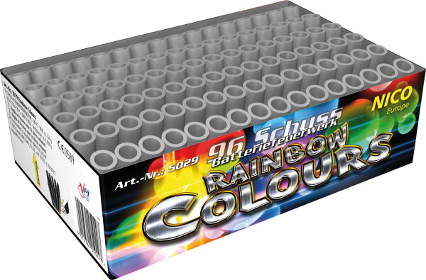 Rainbow Colours, 96-Schuss Regenbogen-Batt. leise