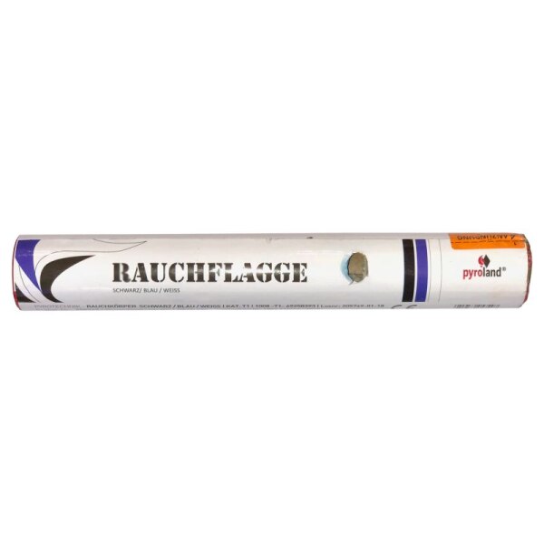 Rauchflagge 40s, schwarz/blau/wei&szlig;