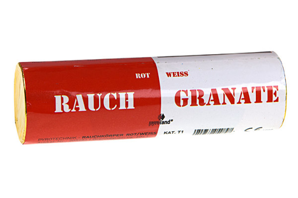 Rauchgranate Rot/Wei&szlig;, Doppelrauch T1