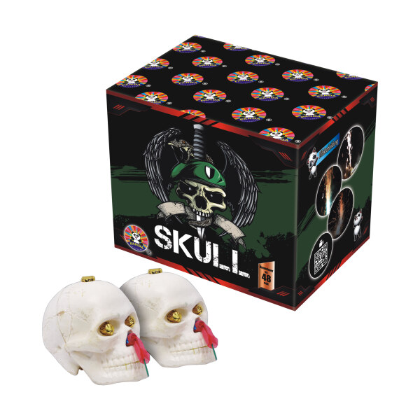 Skull, 4-Schuss Totenkopf - Font&auml;nenbatterie NEU