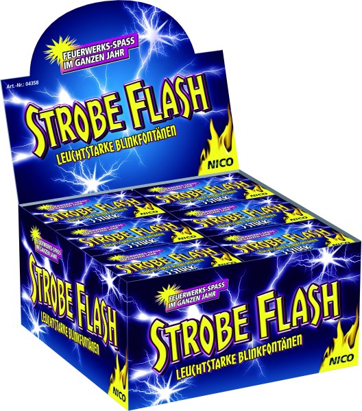 Strobe Flash Silber-Fontäne 3er-Schtl. / KAT F 1