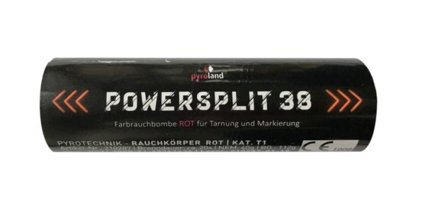 Powersplit 38, Doppelrauch mit Rei&szlig;z&uuml;nder Rot, T1,