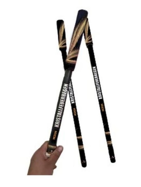 Kristallfeuerregen Medium Handfont&auml;ne,  gold 60 Sek.T1