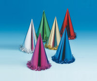 Party Folien Hut mit Fransen, ca. 22 cm