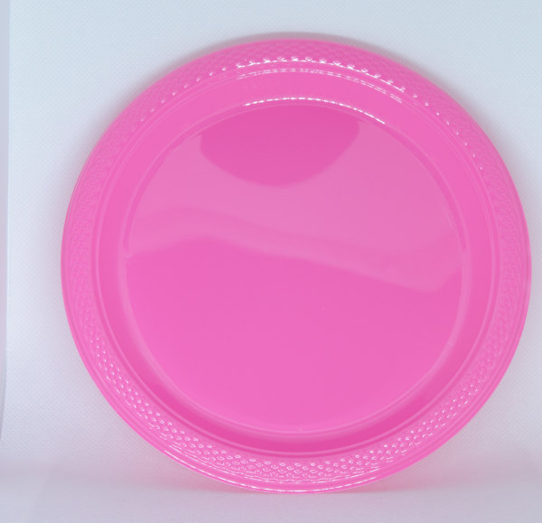 Amscan Teller 10er, ca. 17,7 cm, pink