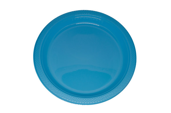 Amscan Kunststoff Teller 10er, ca. 17,7 cm, pastellblau