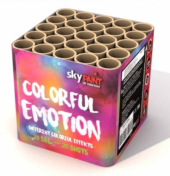 Colorful Emotions 25-Schuss Batterie, 30mm