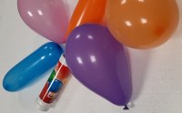 Amscan Luftballon 10er, farbl. sortiert mit Pumpe