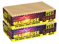 Madhouse, 2 x 240-Schuss Doppel-Verbundfeuerwerk 210 Sek