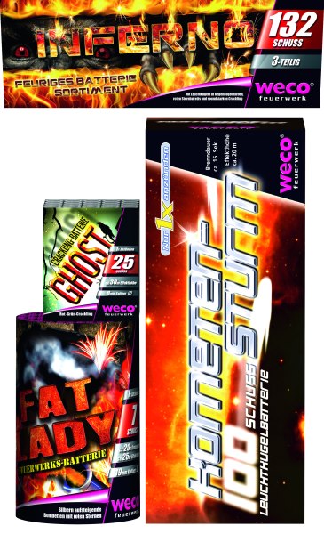 Inferno, 3-tlg. Batteriesortiment
