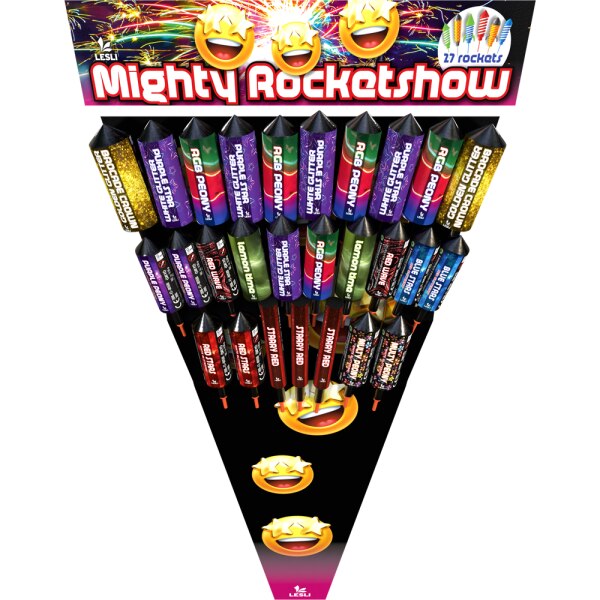 Mighty Rocketshow, 27-tlg. Raketensortiment