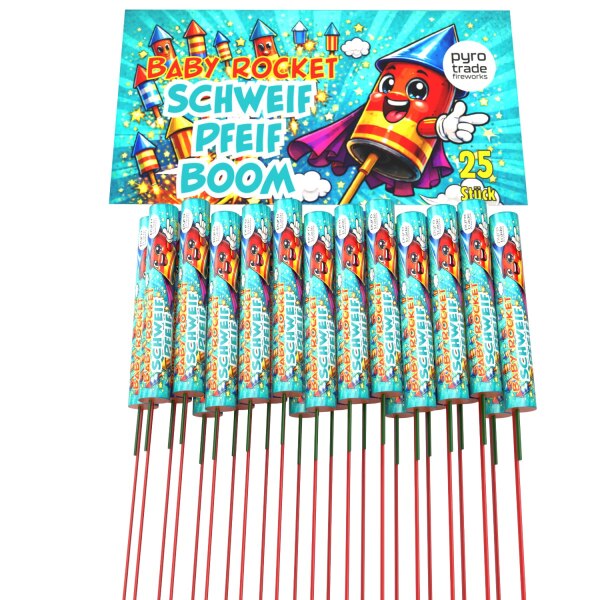 Baby Rockets, Mini Raketen 25-tlg.