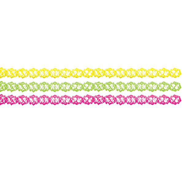 Amscan Neongirlande 3er Pack a 4m  1026