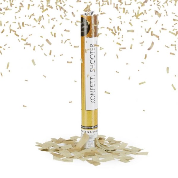 Konfetti Shooter Party Popper Gold 40 cm, Papier