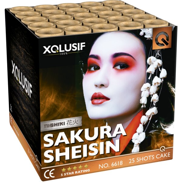 Sakura, 25-Schuss Gold-Batterie