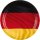 Amscan Pappteller Deutschland 8er, 23 cm