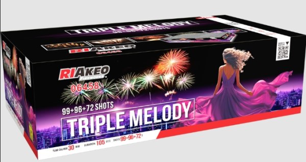 Triple Melody, 267-Schuss MEGA 3er-Verbund Riakeo