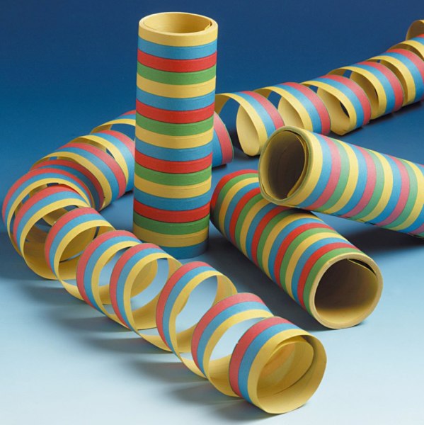Luftschlangen bunt, 4m, 3er Pack