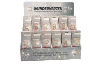 Wunderkerzen Mix, 144-tlg., 18cm gold, im Verkaufsdisplay