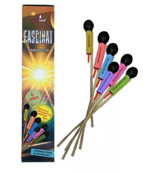 Fascinat 6er-Bombenraketenset