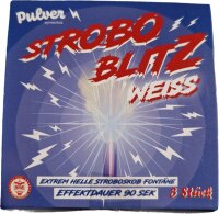 Strobo Blitz weiss, 3er Schtl. Blitz-Font&auml;nen