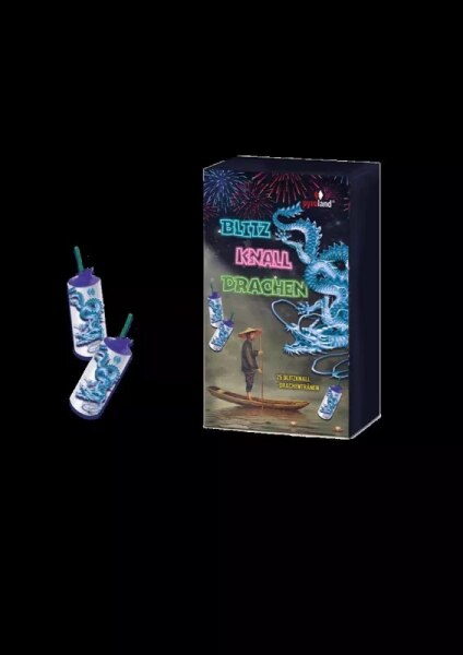 Blitzknall-Drachen, 25er Stroboskop Font&auml;nen KAT F1
