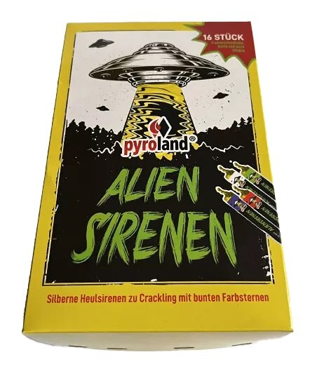 Alien Sirenen mit Crackling, 16er FS, KAT F1