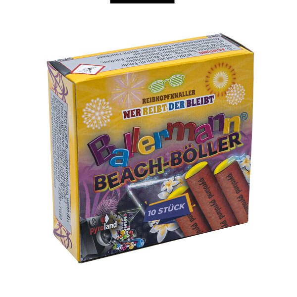 Ballermann Beach-B&ouml;ller Reibkopfknaller 10er FS  NEU