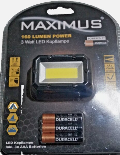 Maximus LED Kopflampe 160 Lumen