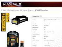 Maximus LED Kopflampe 160 Lumen