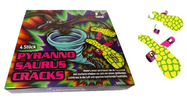 Pyranno Saurus Cracks, 4er- Wirbel  NEU
