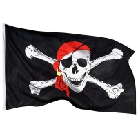 Fahne Flagge Pirat Totenkopf, ca. 90 x 150 cm CP