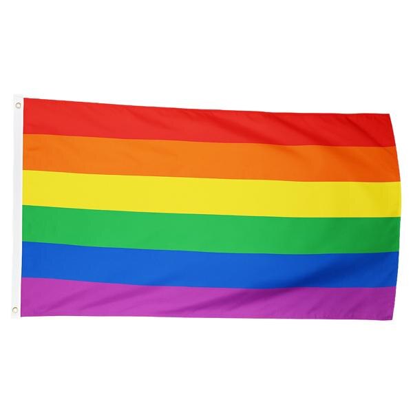 Fahne Flagge Regenbogen, ca. 90 x 150 cm CP