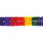 Amscan Seidenpapiergirlande Regenbogen 2749, ca. 1000 cm