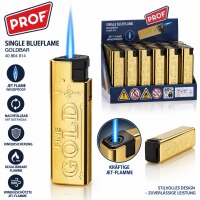 Goldbarren Metal Case JET Feuerzeug im 25er Display