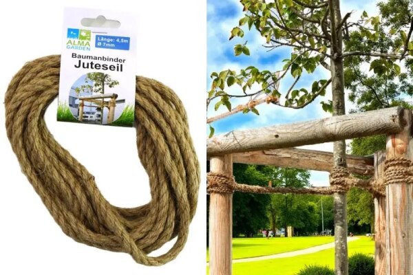 Juteseil Tau, 4,5m x 7mm