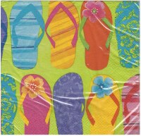 Amscan Servietten Flip Flop, 16er, ca. 32x32cm  999310
