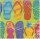 Amscan Servietten Flip Flop, 16er, ca. 32x32cm  999310