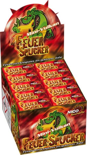 Feuerspucker, 4er Mini-Vulkan