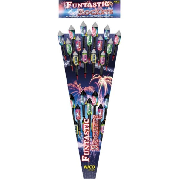 Funtastic Rockets 15 tlg. Bomben-Raketen-Sort.