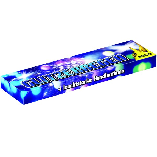 Glitzerregen Handfont&auml;ne 4er-Schtl. KAT F1